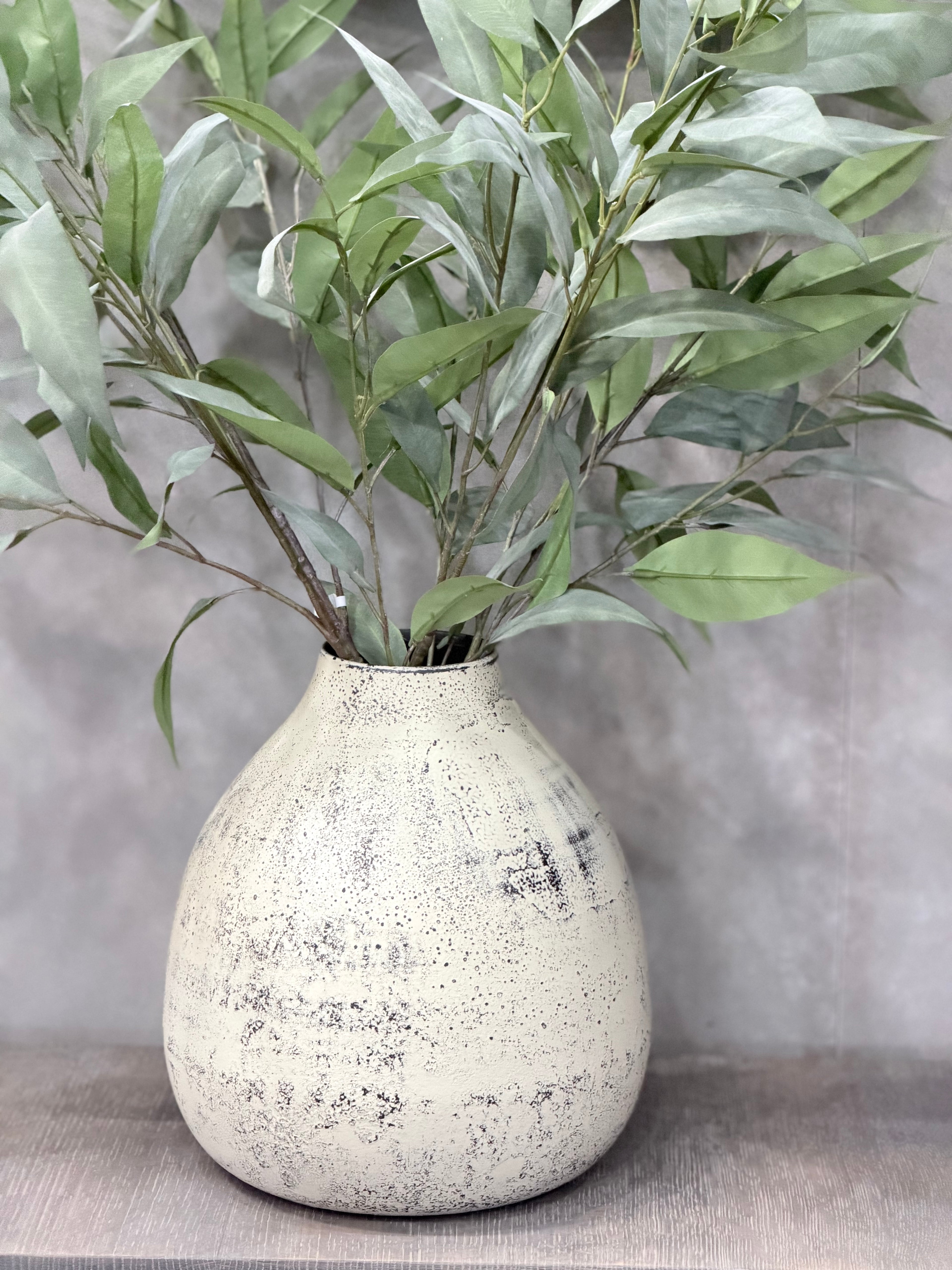 Iron Antique Grey Vase