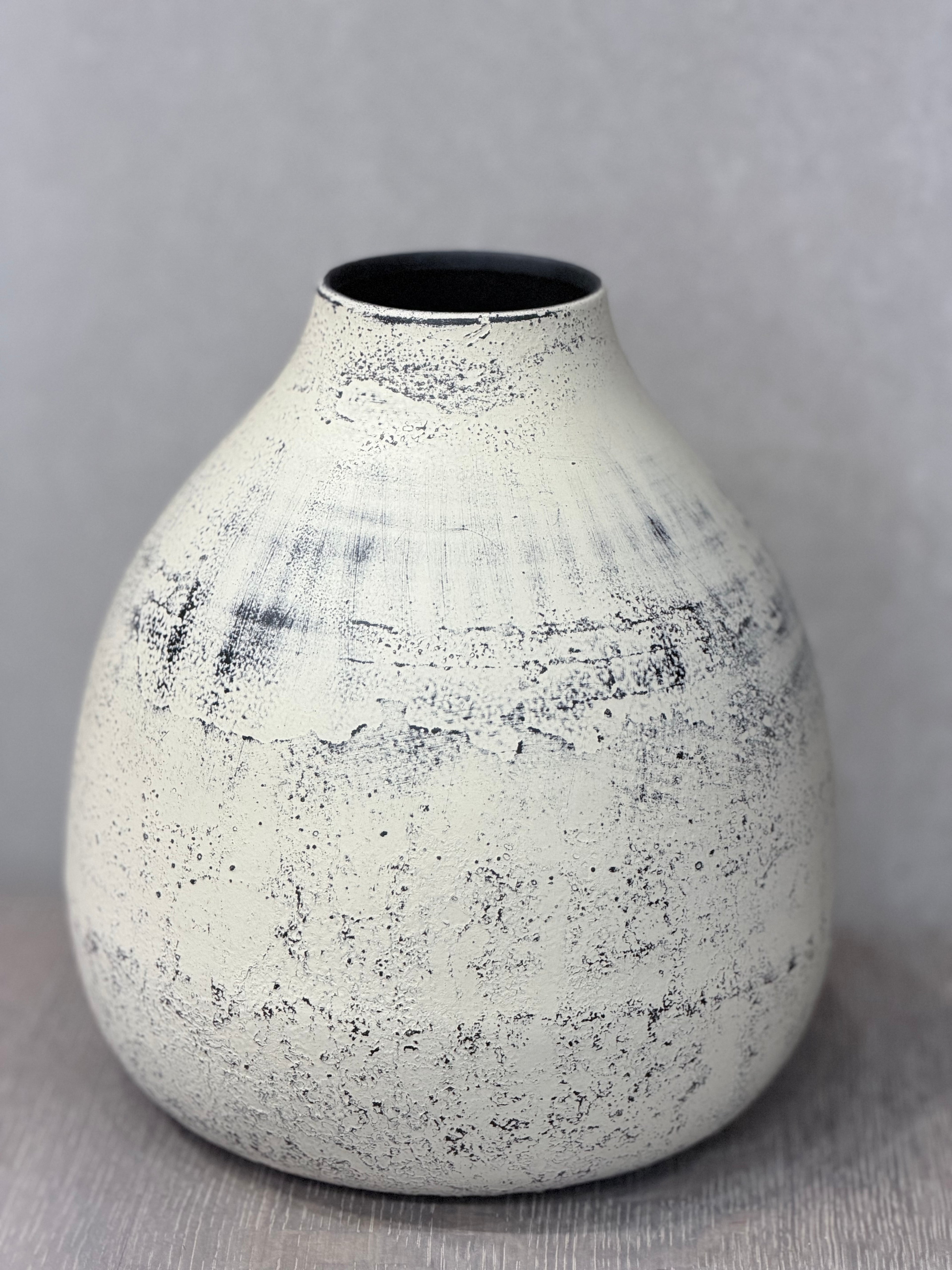 Iron Antique Grey Vase