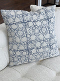 20" Blue Pinwheel Pillow