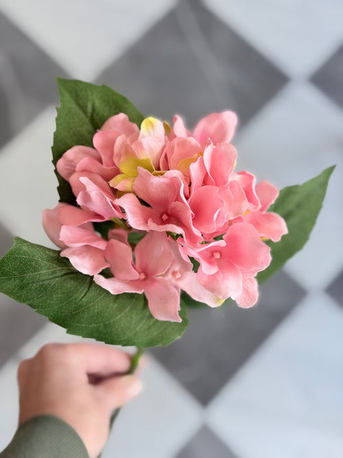 15" Pink Hydrangea