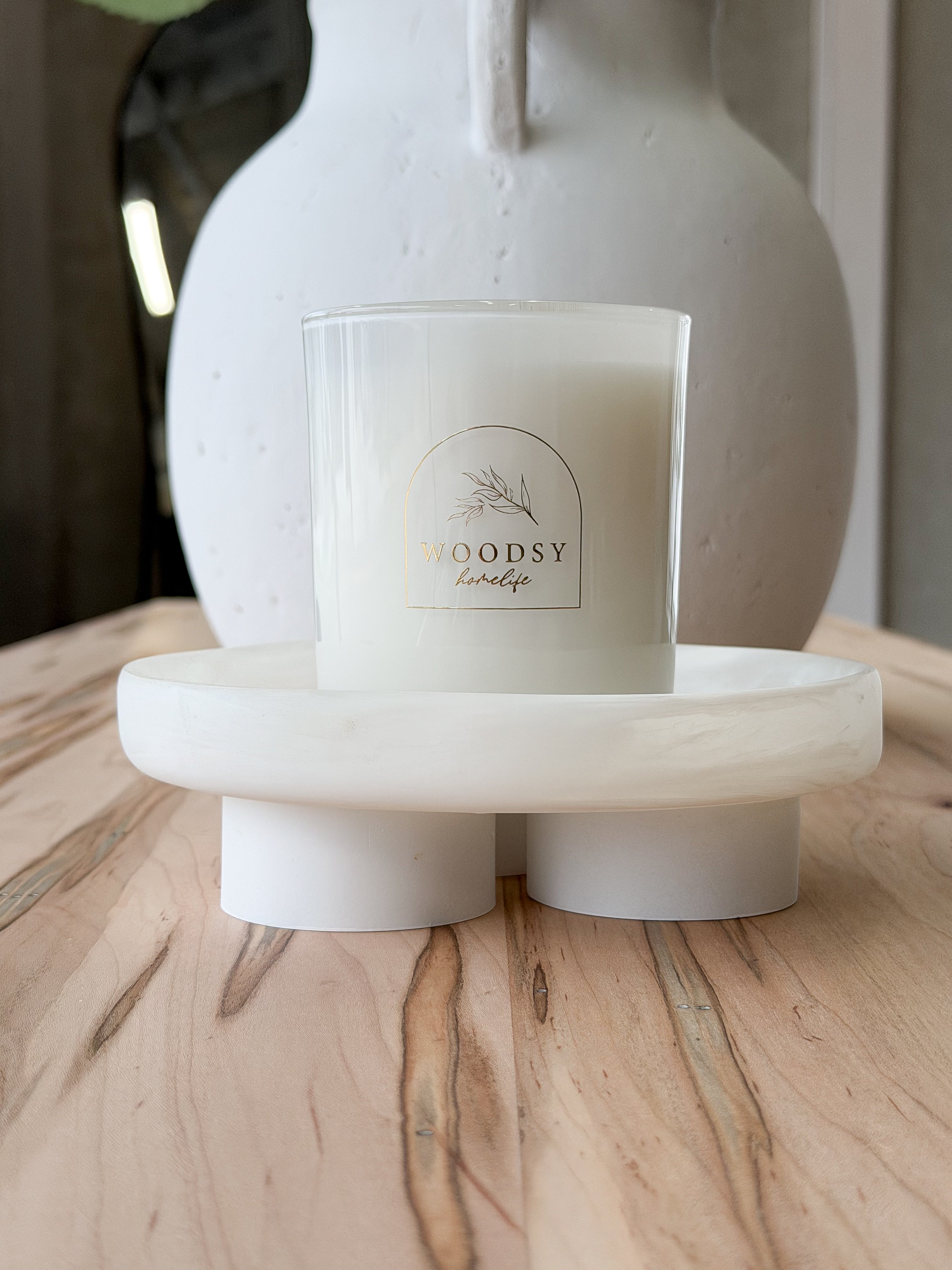 White Resin Mini Tray