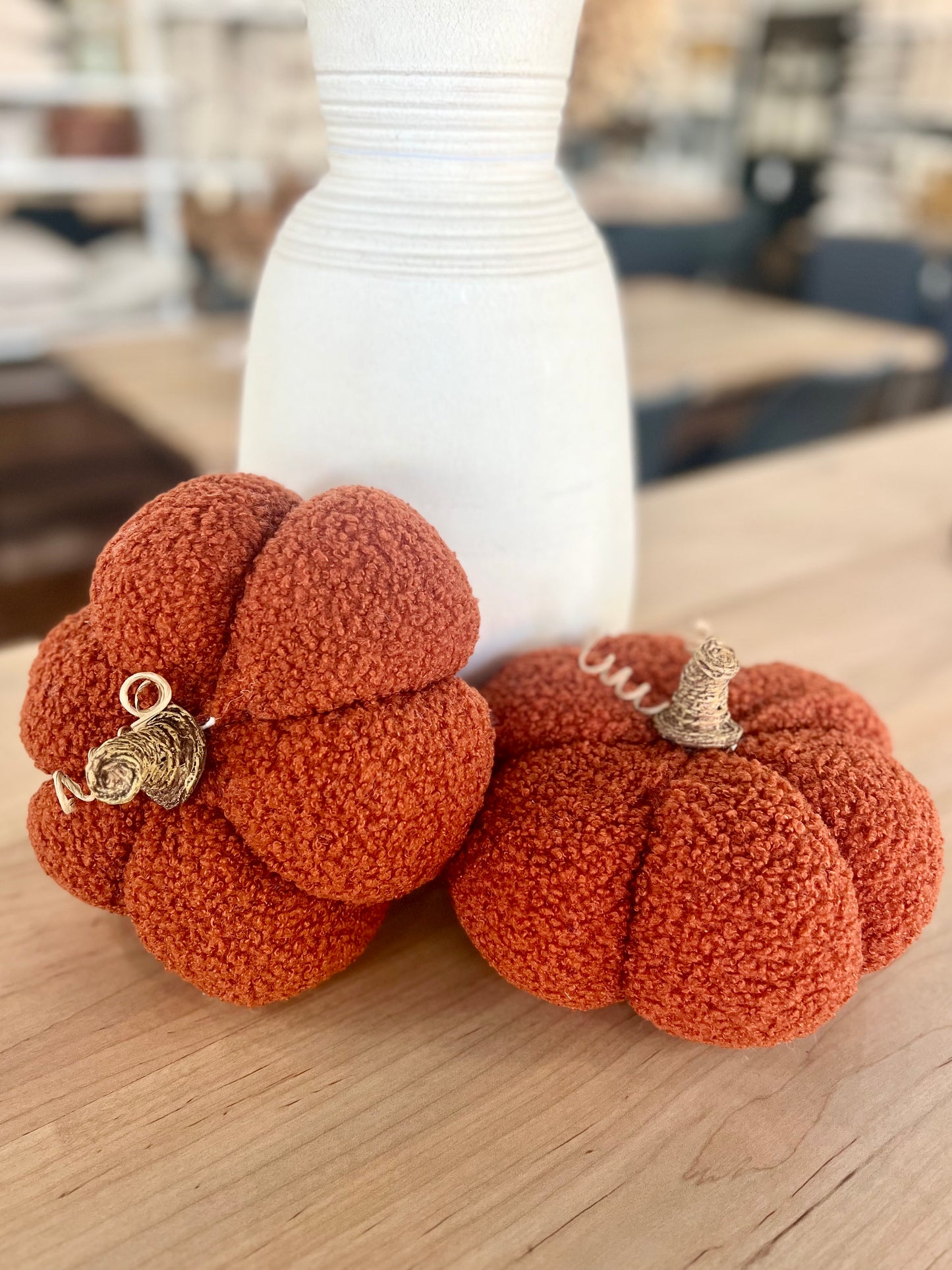 Fall Boucle Pumpkin