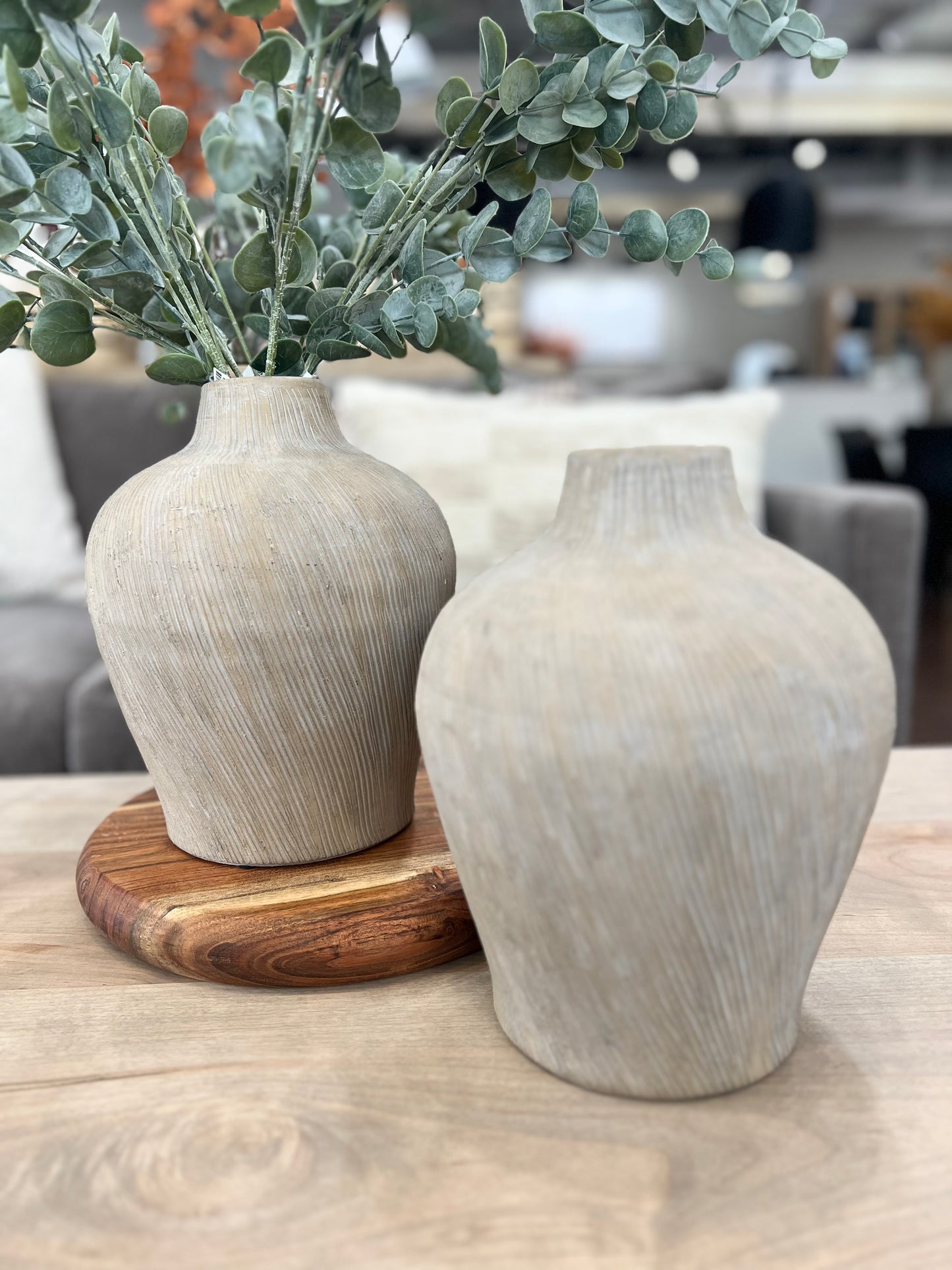 Oatmeal Line Vase