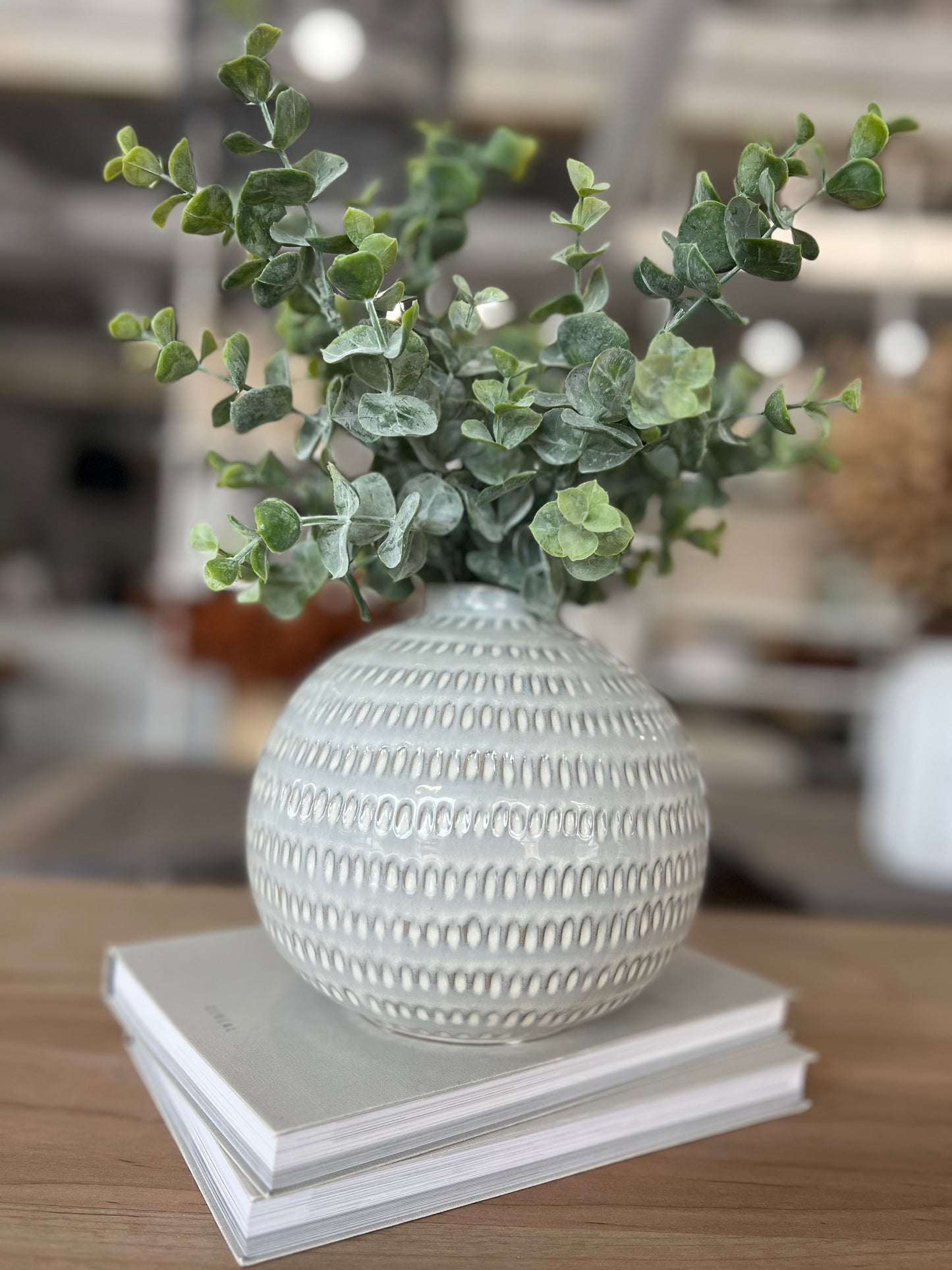 White Dot Vase