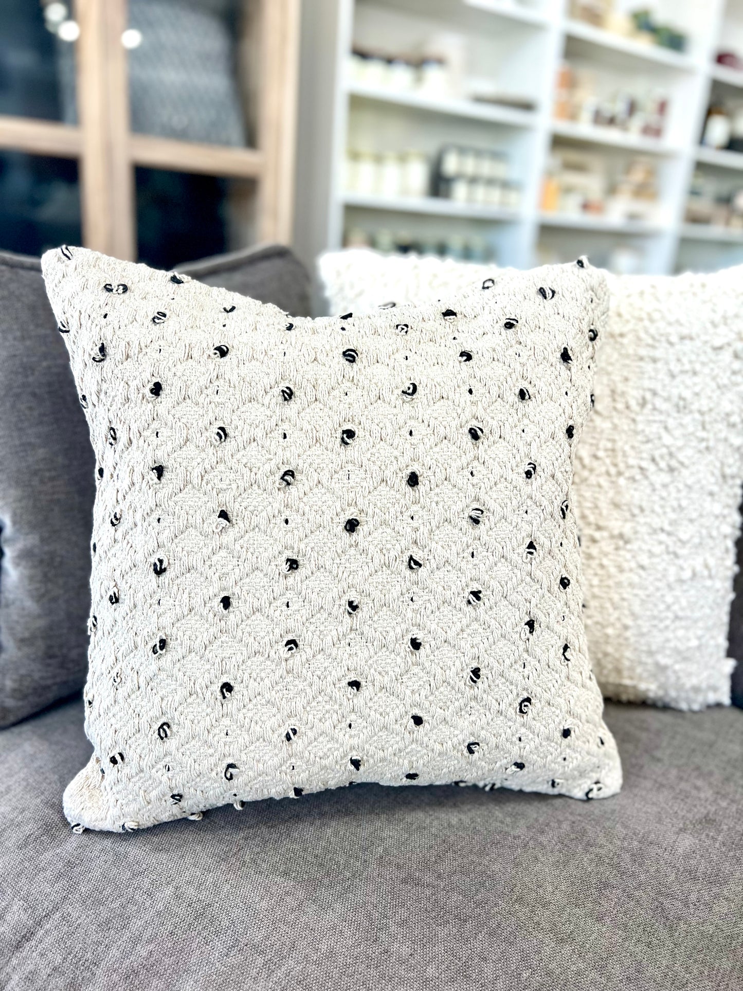 20x20 French knot pillow