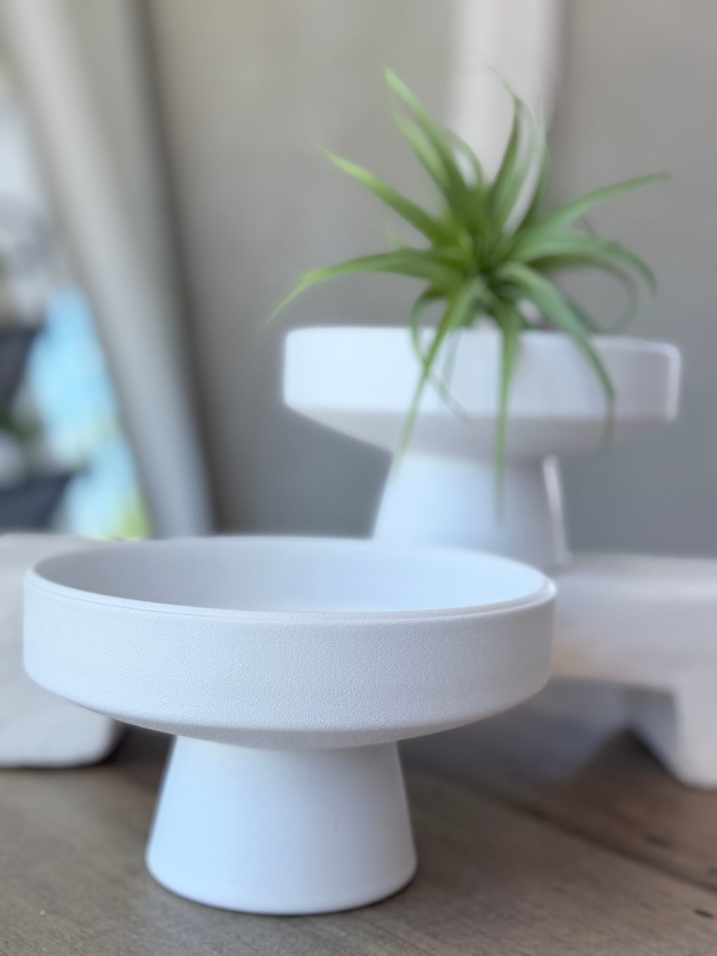 White Pedestal Tray