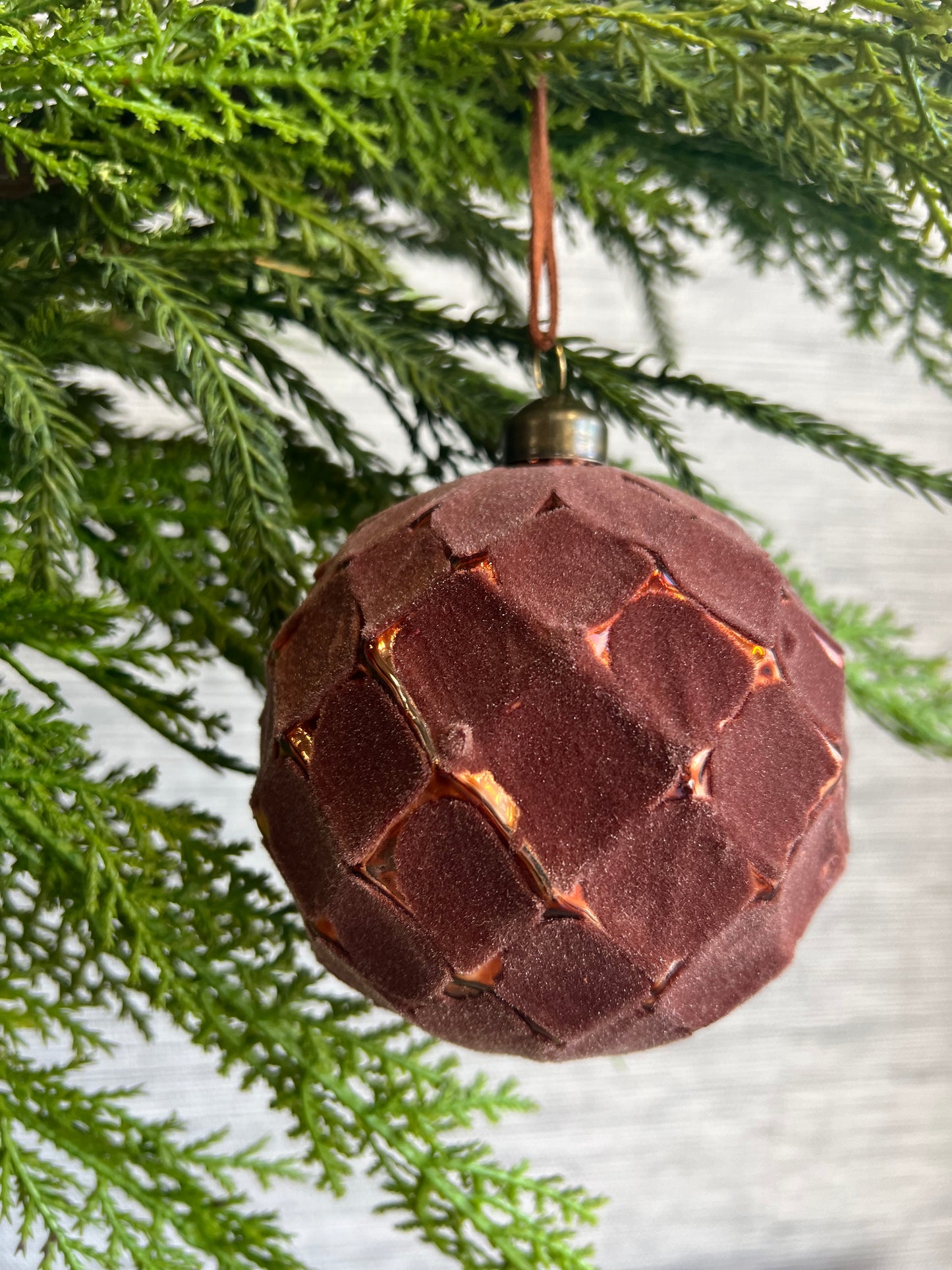 Copper Velvet Ornament