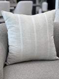 Addison Stripe Beige 20" Pillow