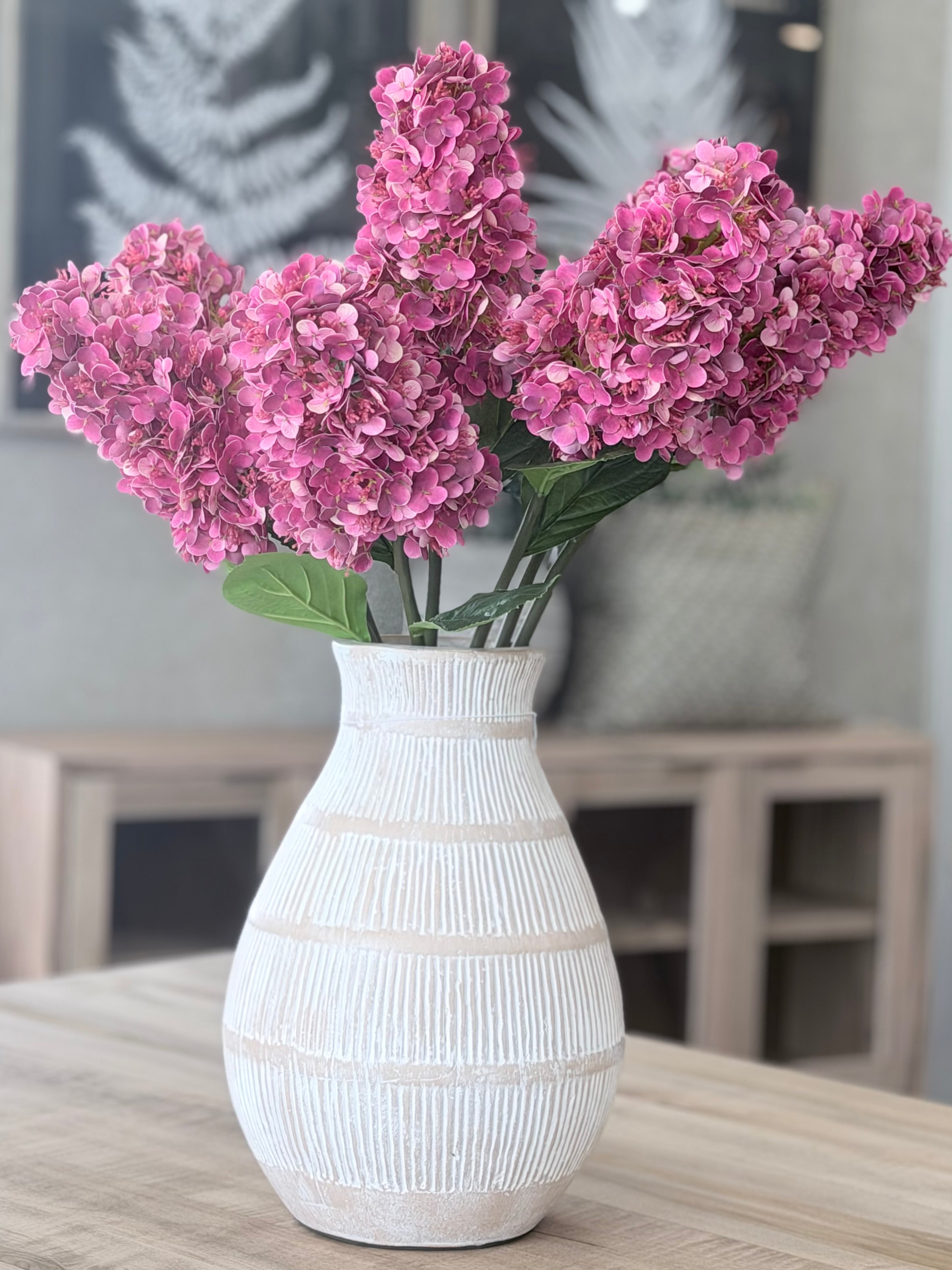 Fuchsia Cone Hydrangea 32"