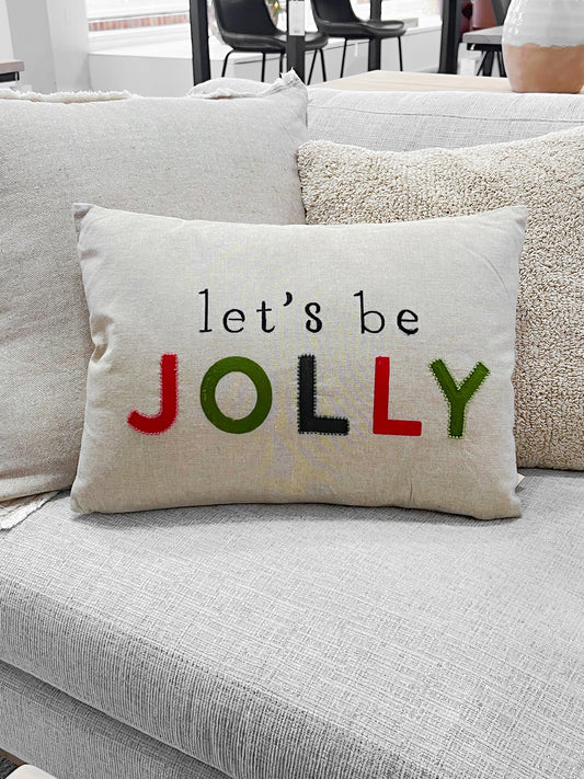 Let's Be Jolly Pillow