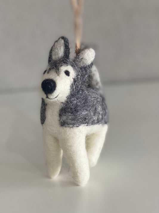 Husky Dog Ornament
