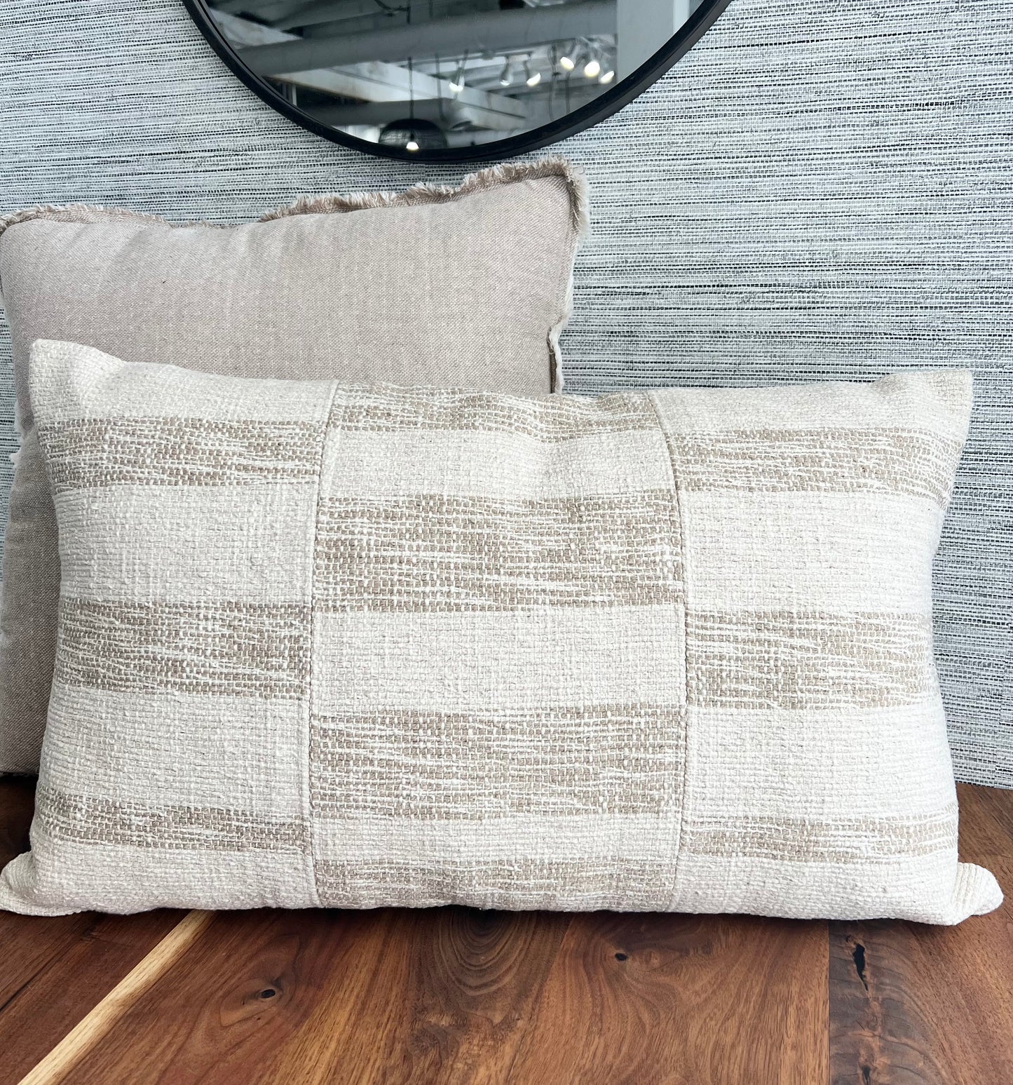 16" x 26"  Pattern Beige Pillow