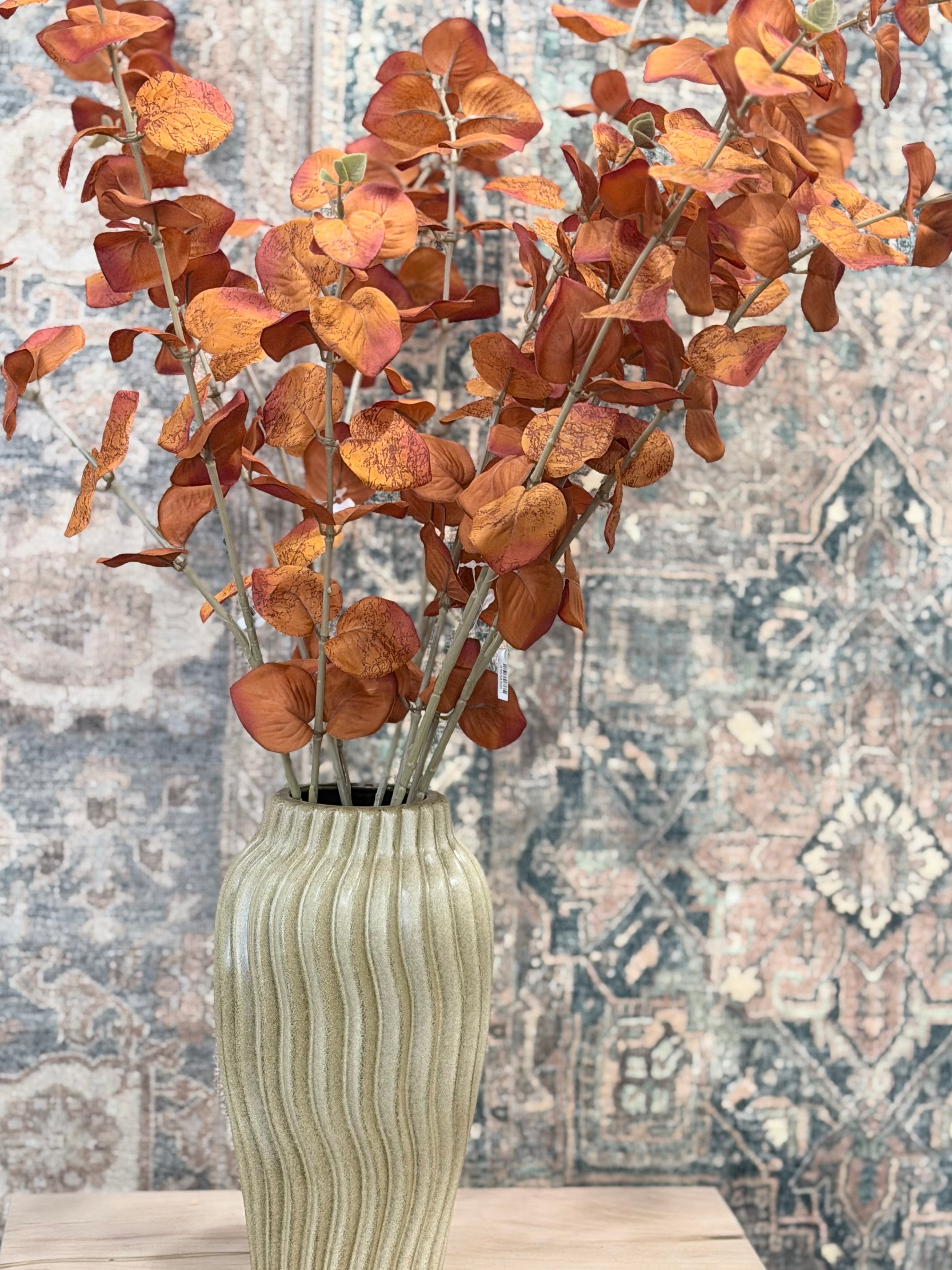 35" Orange Eucalyptus Fall