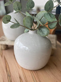 6.1" White Ceramic Vase