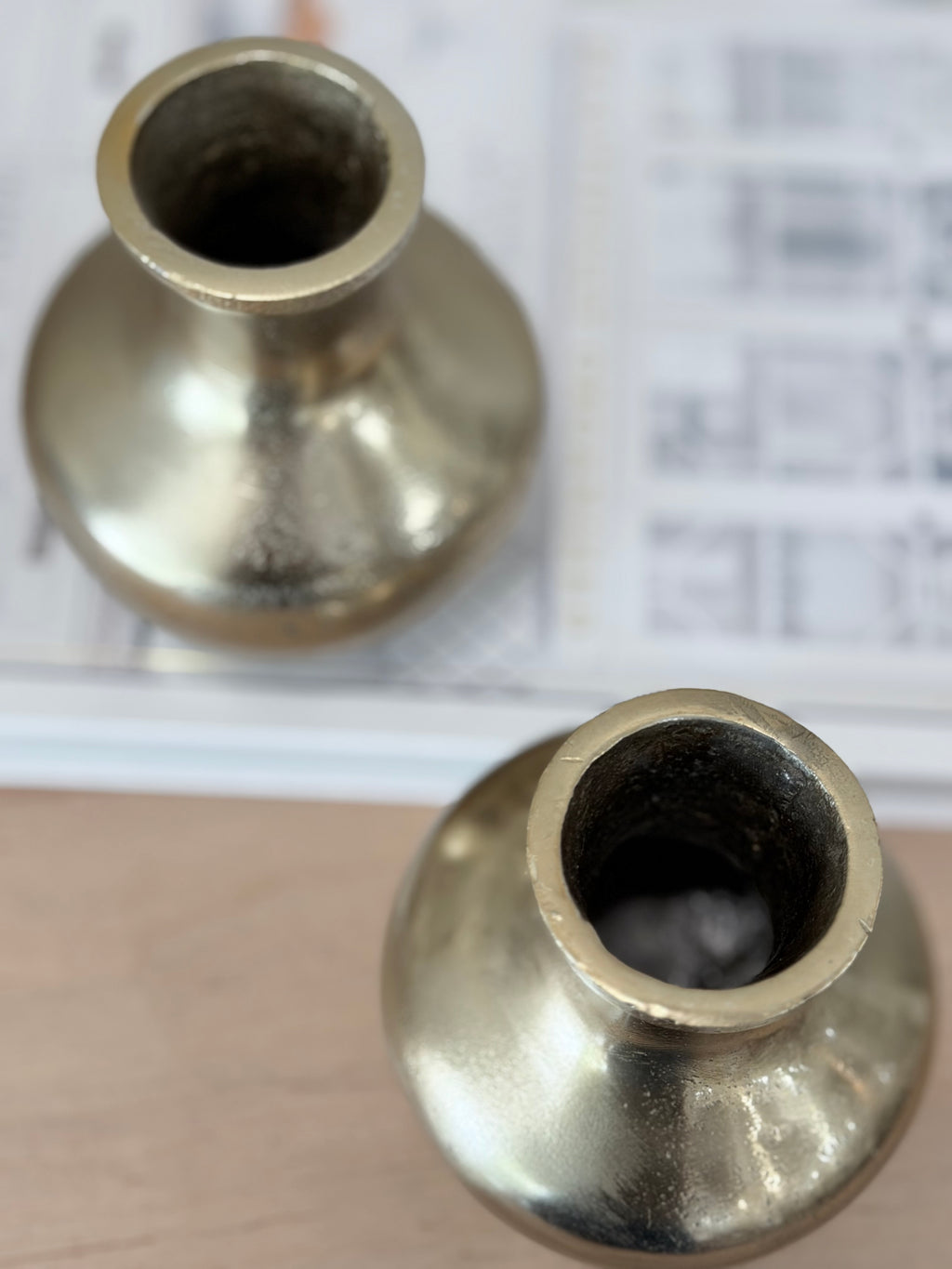 3.75" Ant Brass Vase