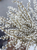18" White Heather Bunch