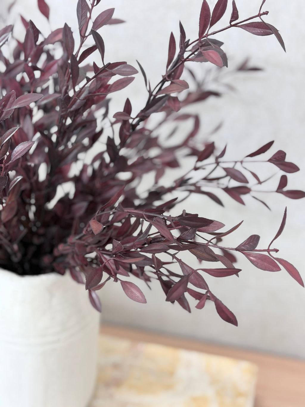 Burgundy Willow Leaf Spray