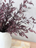 Burgundy Willow Leaf Spray