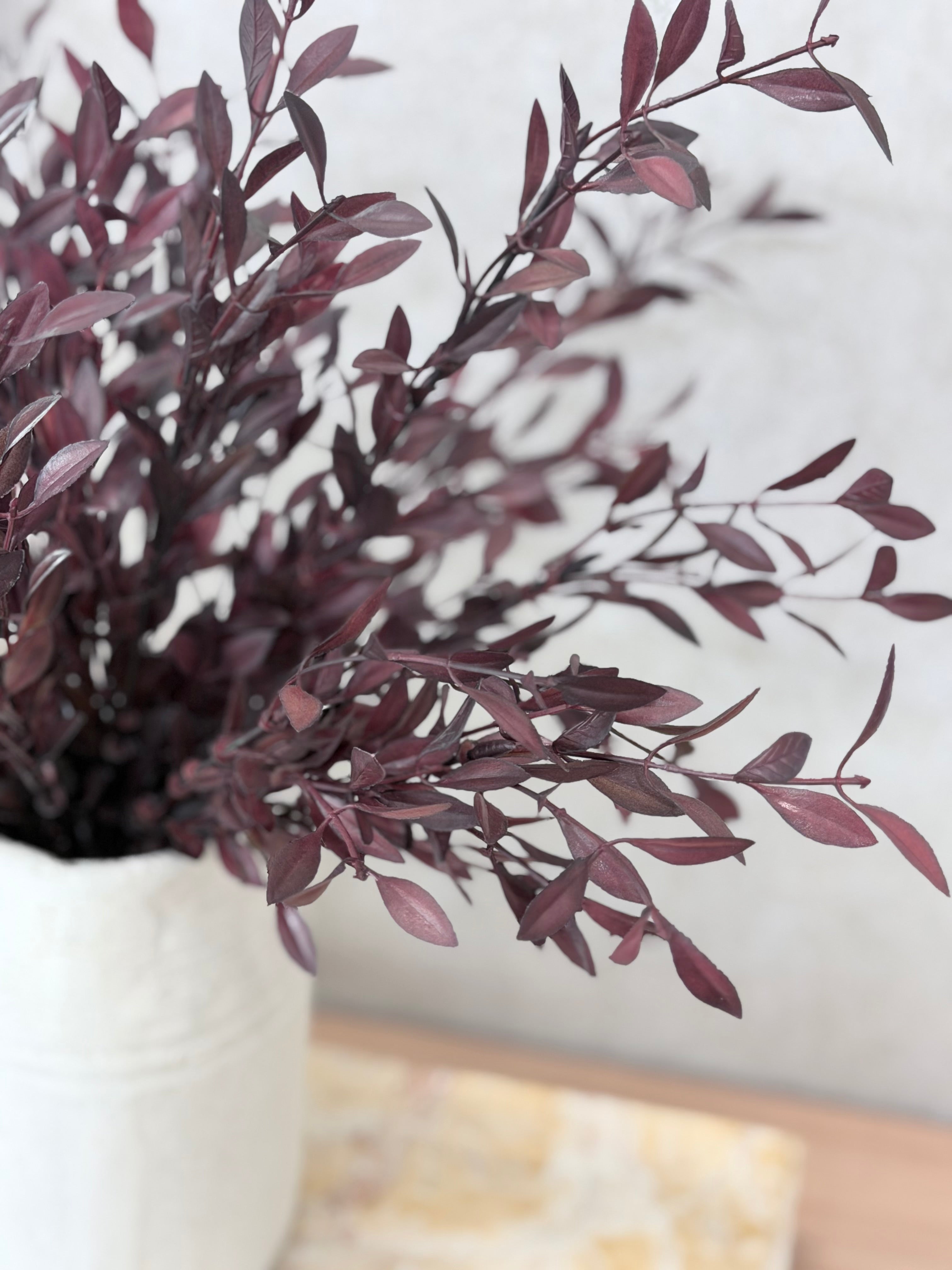Burgundy Willow Leaf Spray