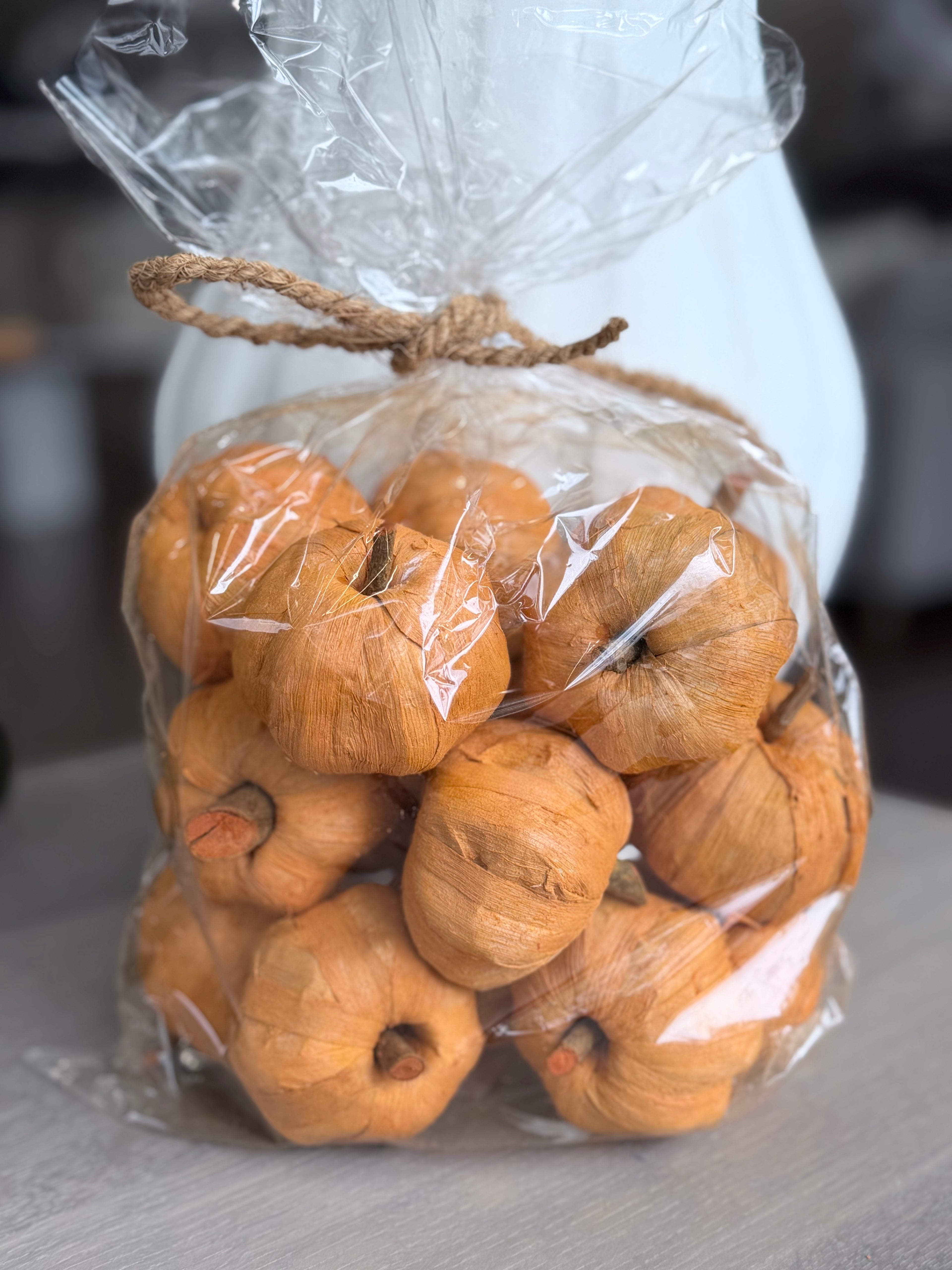 Bag of Faux Pumpkins