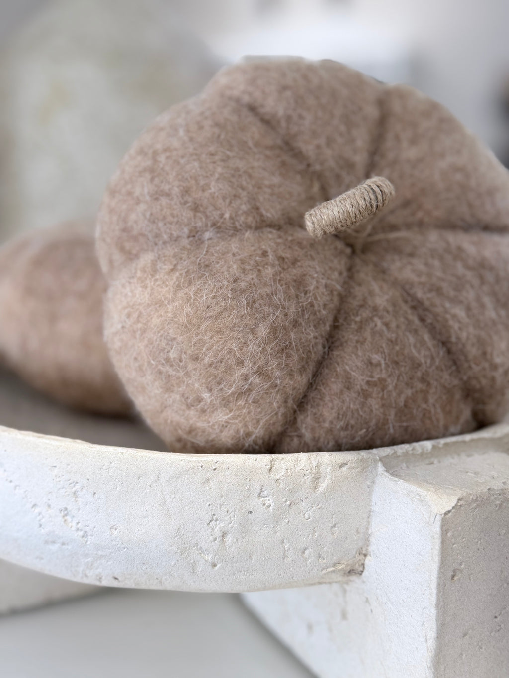 Brown Felt Pumpkin