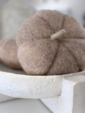 Brown Felt Pumpkin