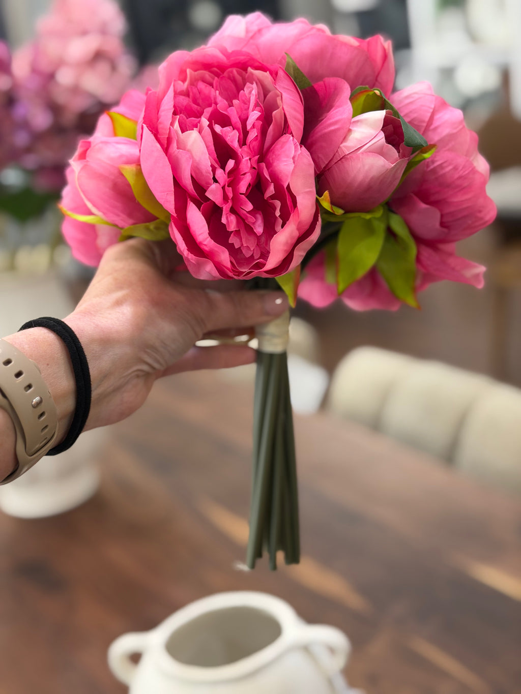 12" Peony Boutique Pink