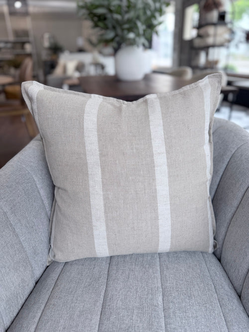 20" French Linen Stripe
