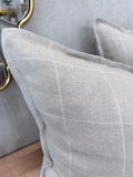 20" French Linen Check
