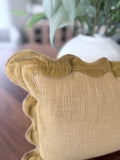 21" x 12" Gold Scallop Lumbar