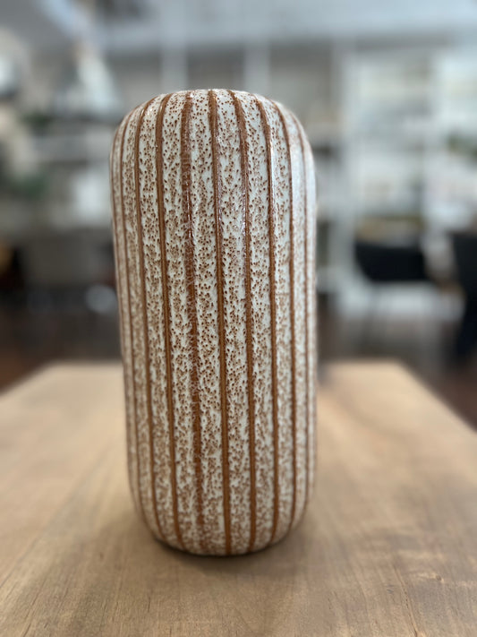 11" Terra Stripe Fault Line Vase