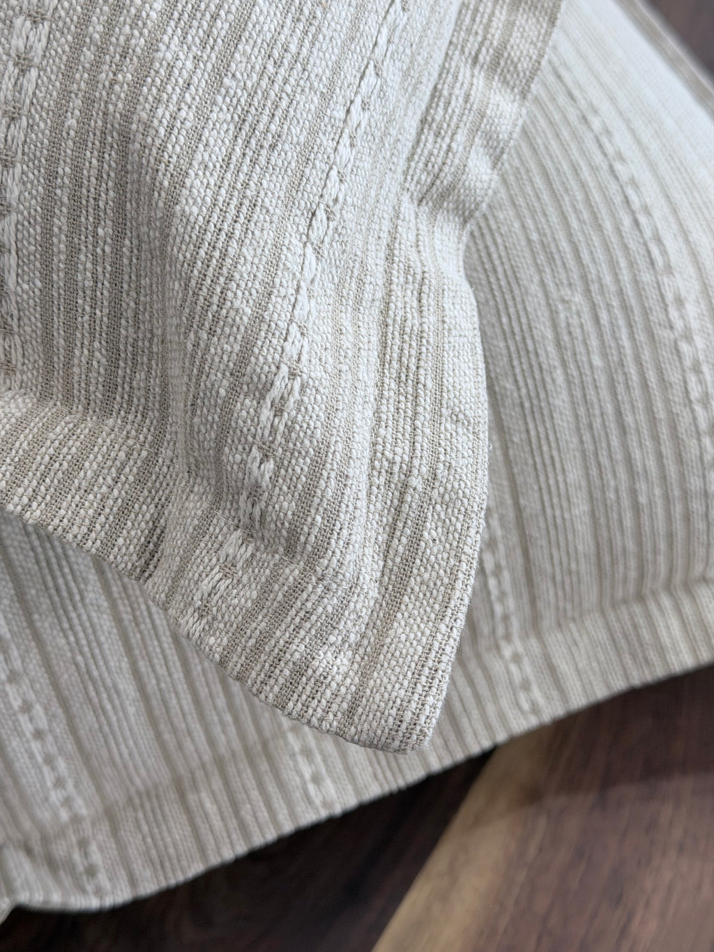 18" Taupe /Cream  Pillow