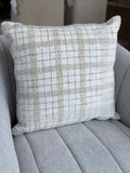 18" Tan and Cream PIllow
