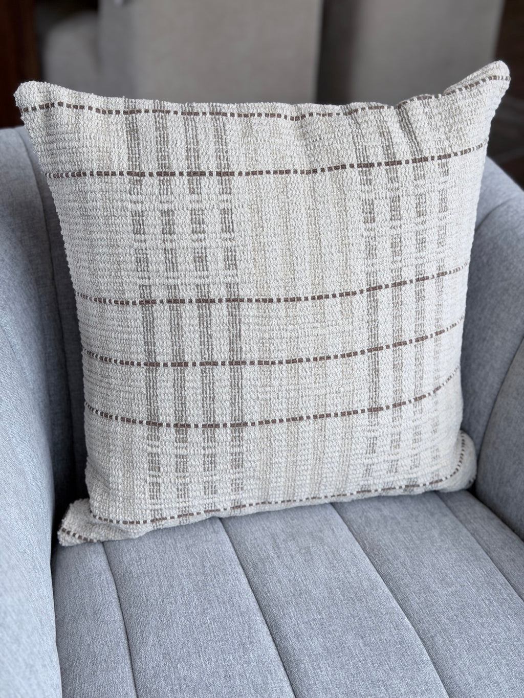 18" Brown/Tan Pillow
