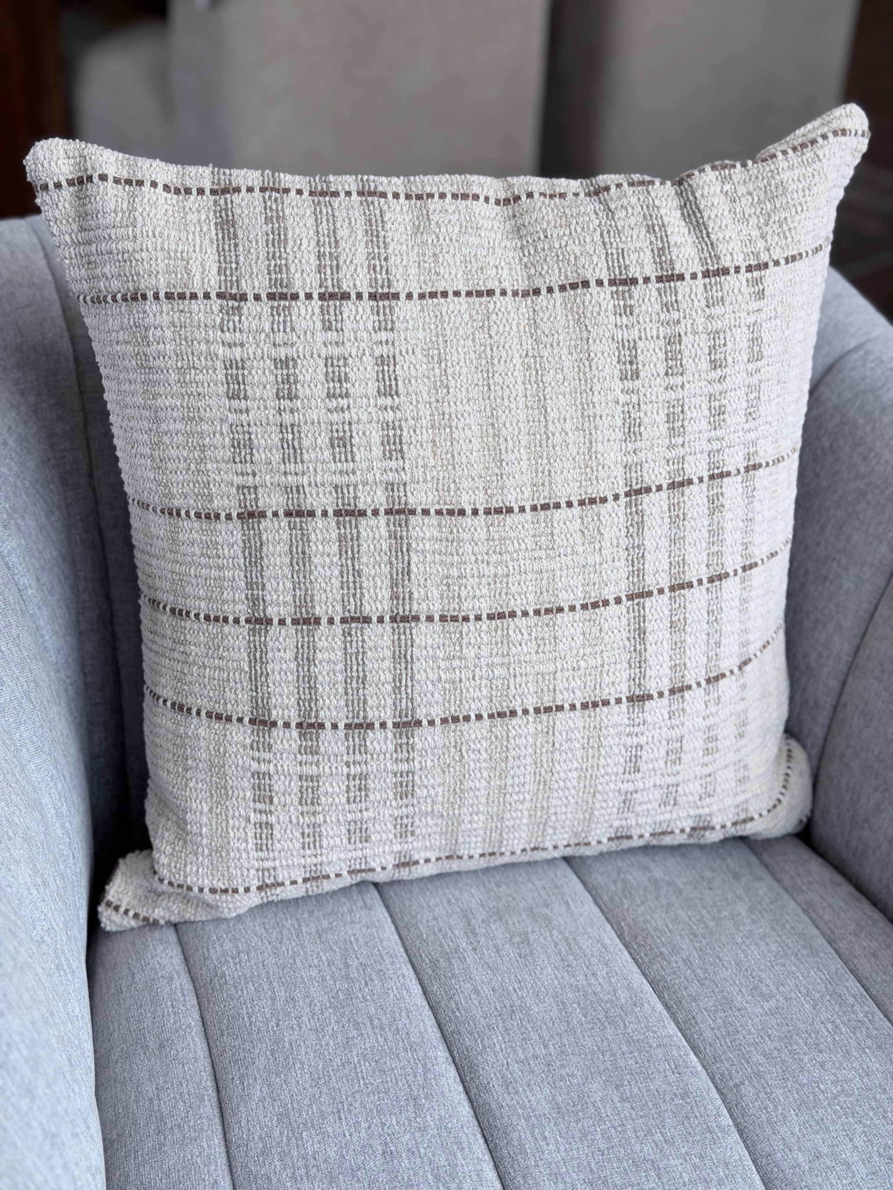 18" Brown/Tan Pillow