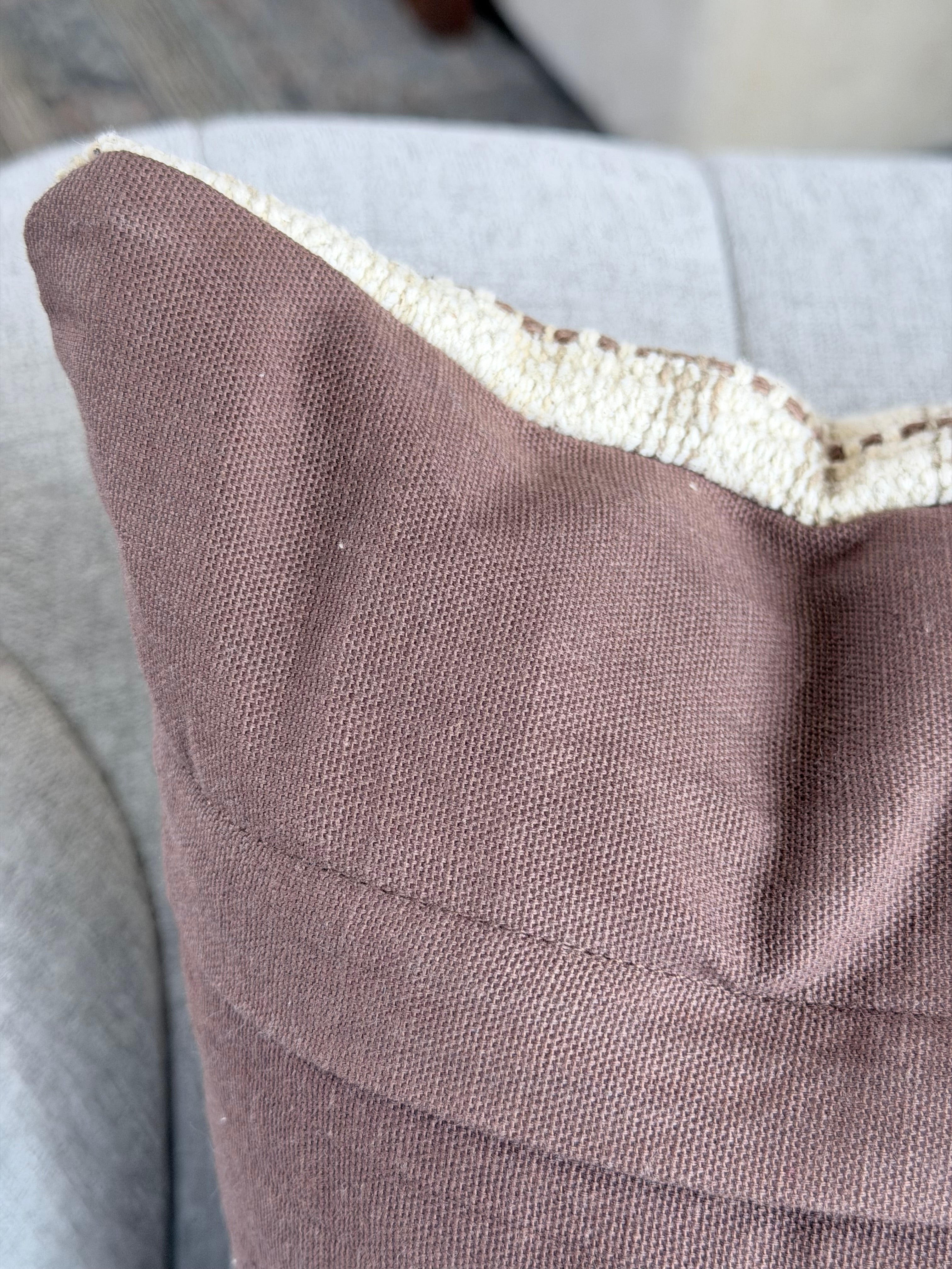 18" Brown/Tan Pillow