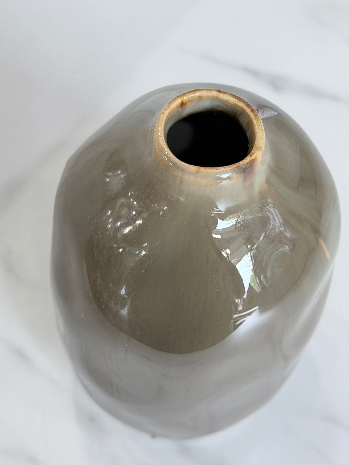 6" Olive Green Vase