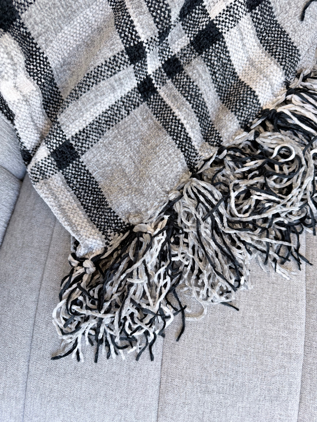 Black and Grey Throw
