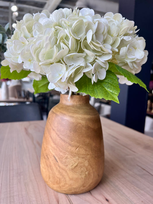 7" Wood Vase