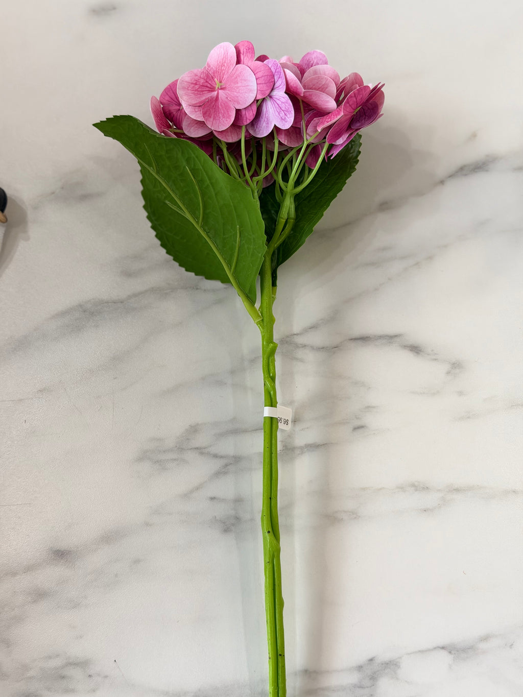 13 Inch Dark Pink Real Touch Hydrangea