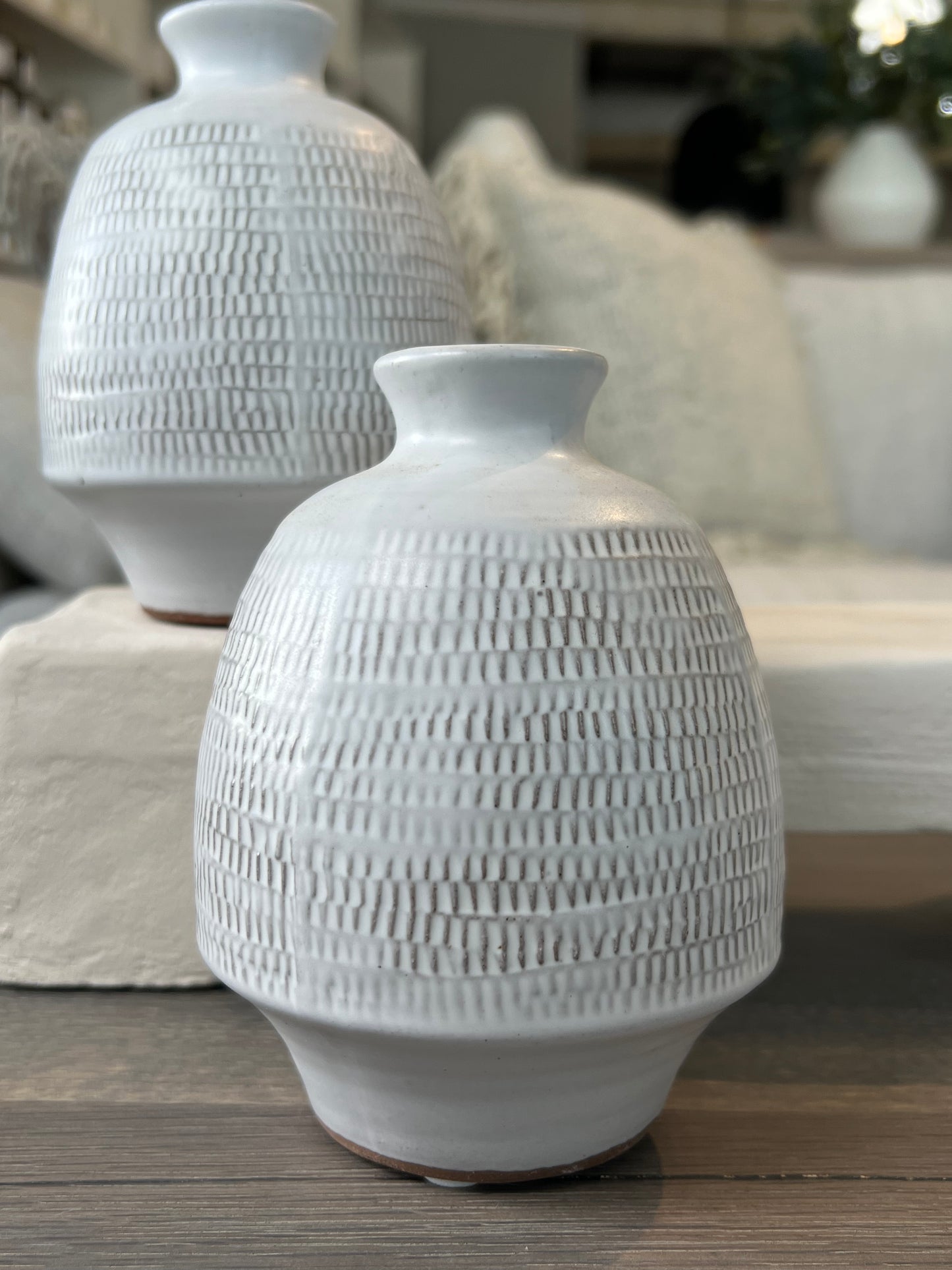 5" White Matte Vase