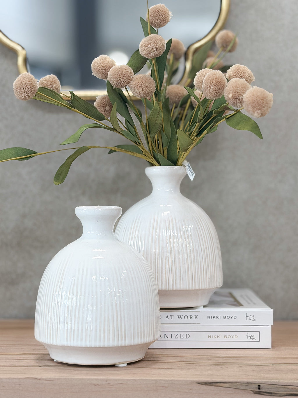 6" Stripe Vase