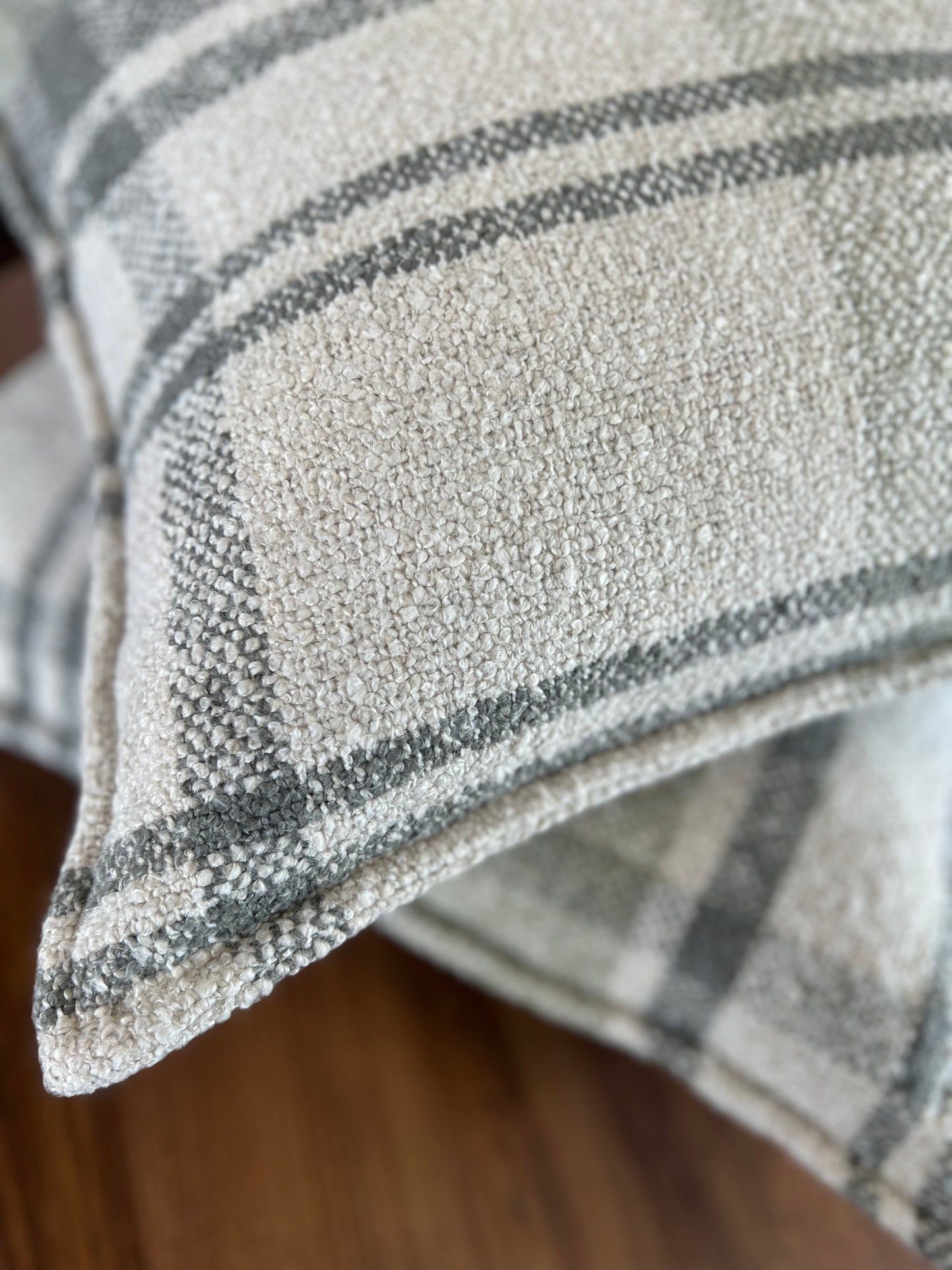 Green Plaid Pillow 20"