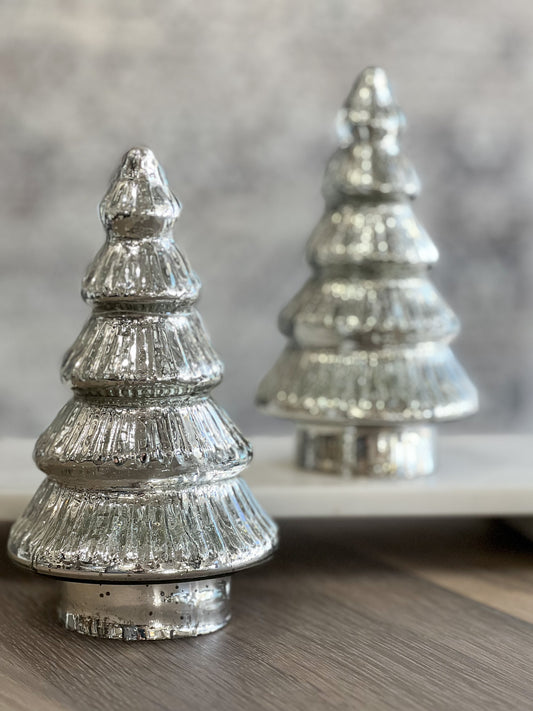 7.5" Mercury Glass Tree
