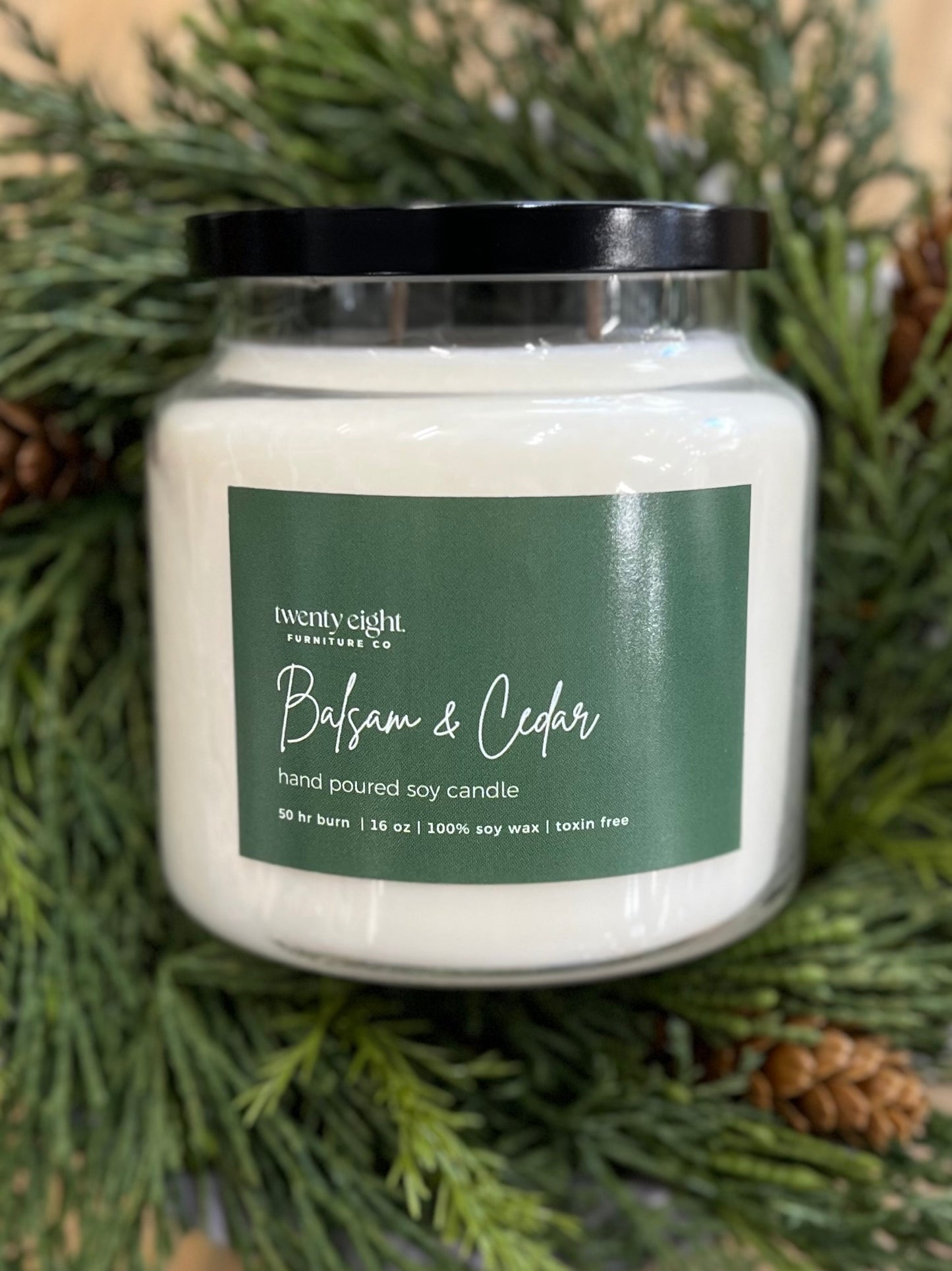 28CO 16oz Balsam + Cedar