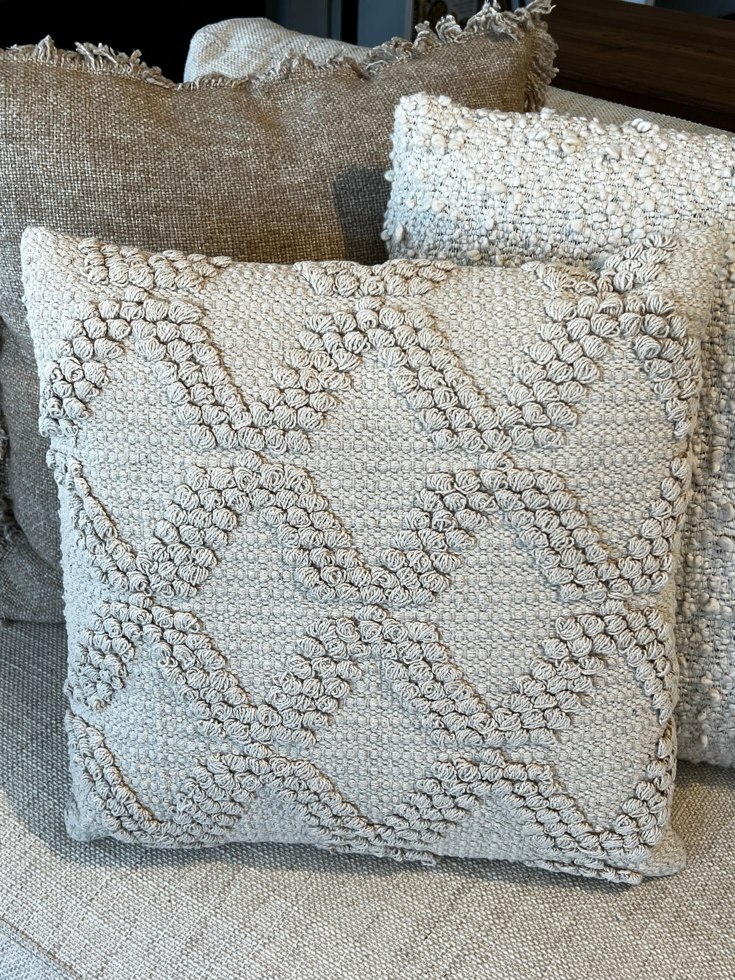 18" Diamond Pattern Pillow