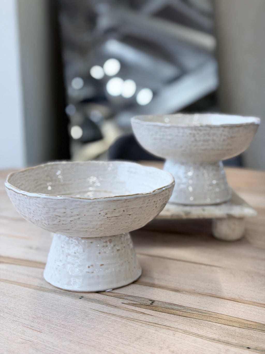 8" Raised Ceramic Bowl