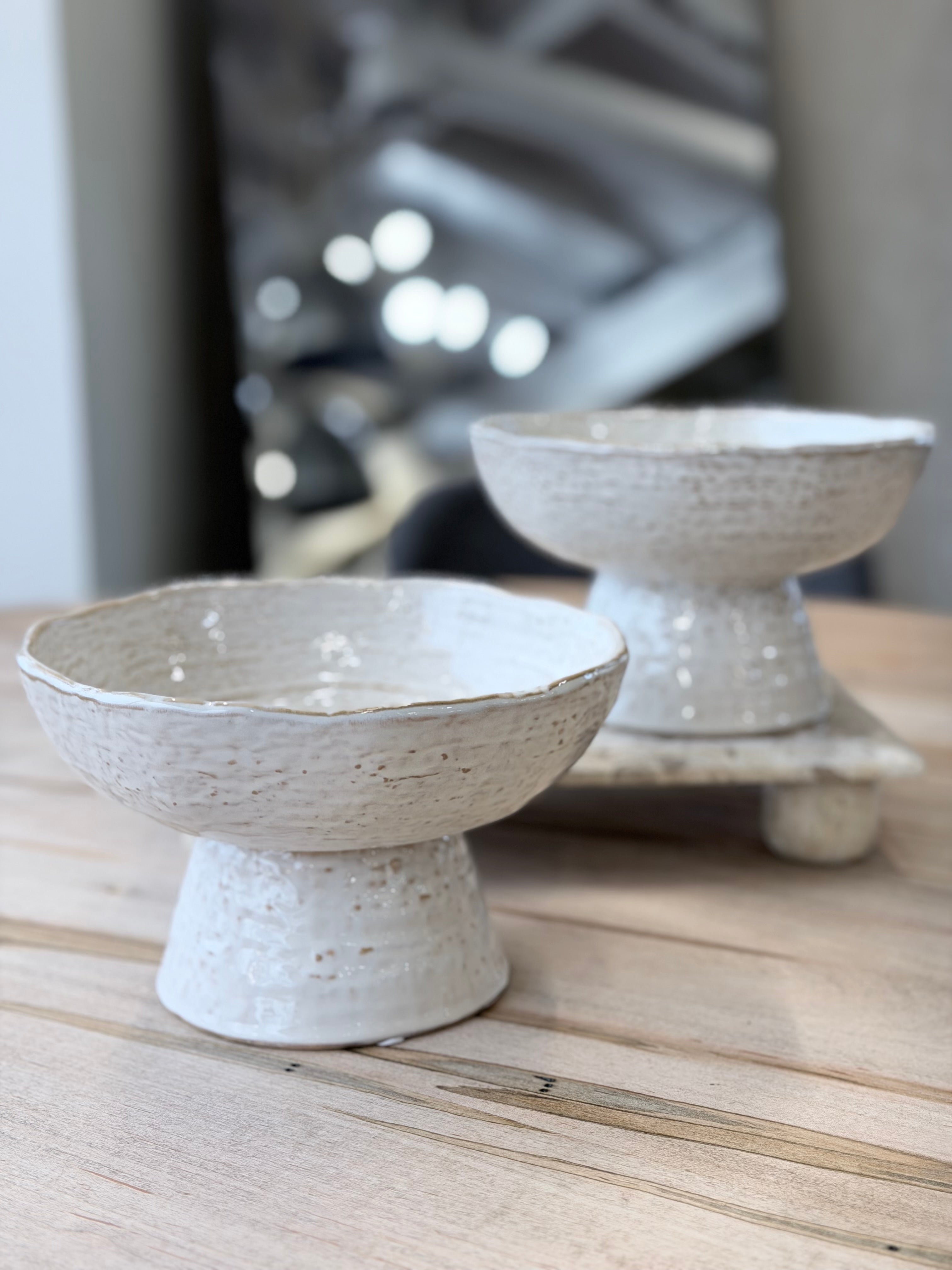 8" Raised Ceramic Bowl