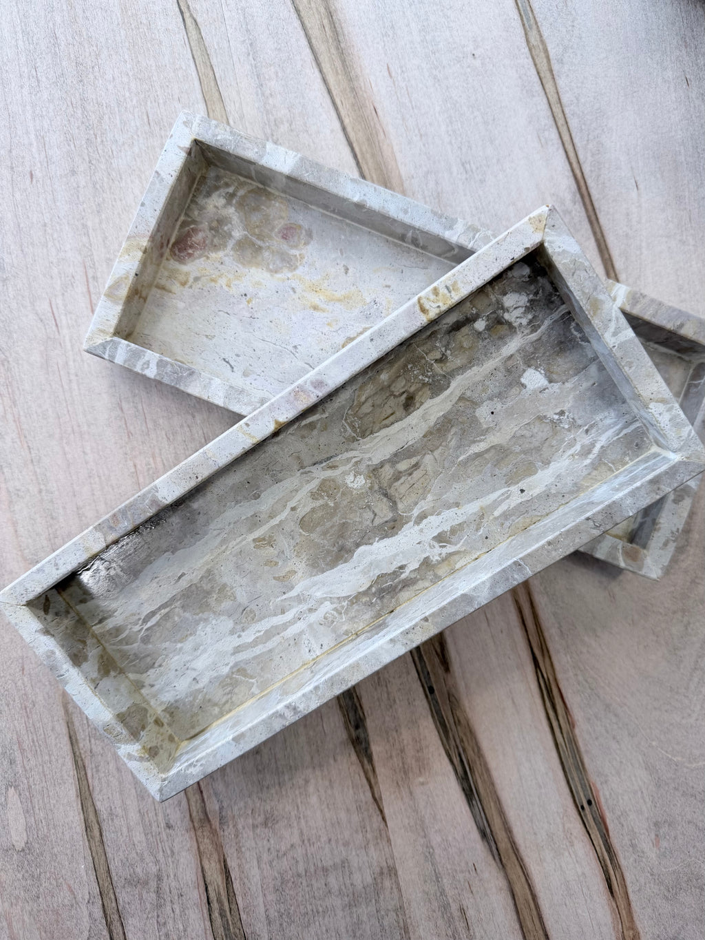 10" x 4" Marble Vanity Tray