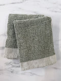 Olive Waffle Towel Set of 2